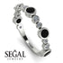 Bezel Black Diamond Eternity Band - Valeria No. 9 image 10