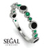 Bezel Black Diamond Eternity Band - Valeria No. 24 image 10
