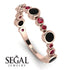 Bezel Black Diamond Eternity Band - Valeria No. 53 image 10