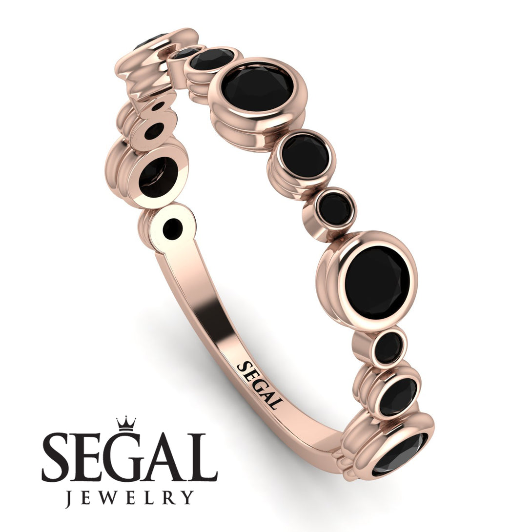 Bezel Black Diamond Eternity Band - Valeria No. 38