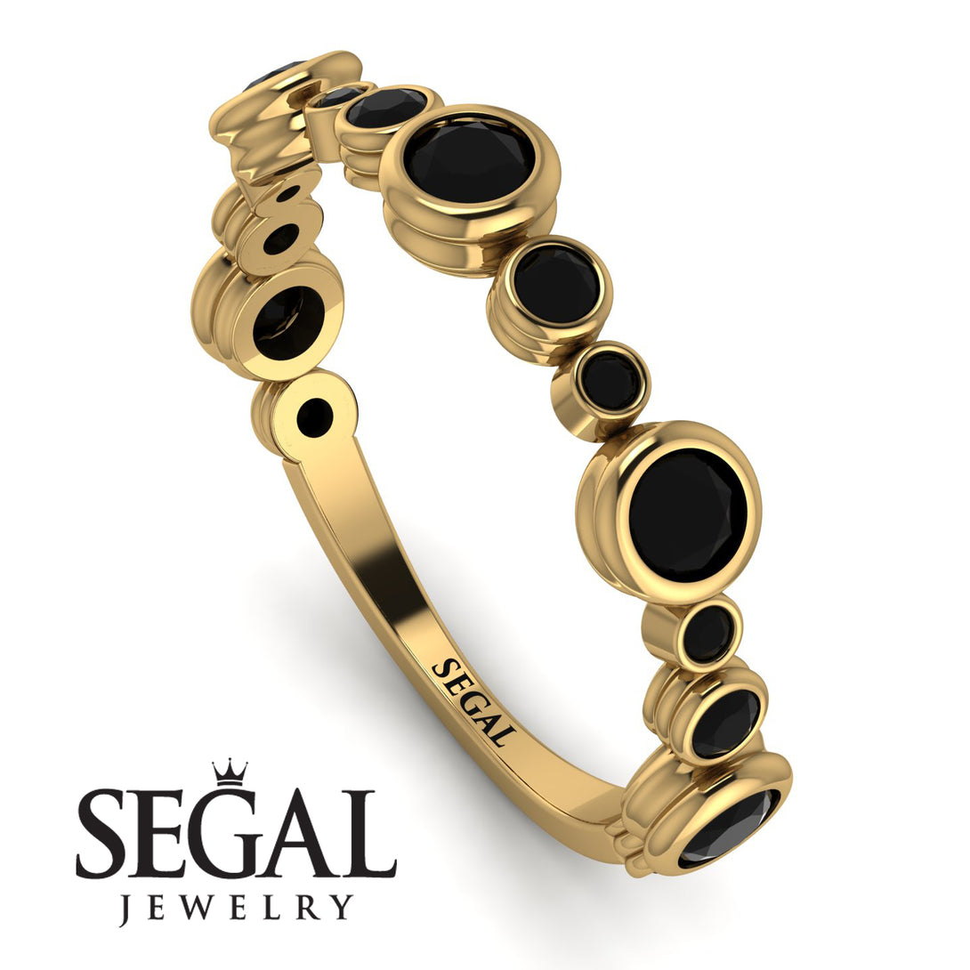 Bezel Black Diamond Eternity Band - Valeria No. 37
