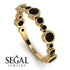 Bezel Black Diamond Eternity Band - Valeria No. 37 image 10