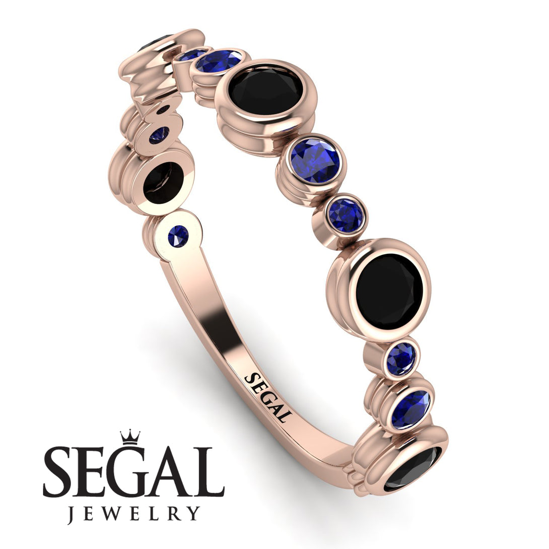 Bezel Black Diamond Eternity Band - Valeria No. 68