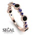 Bezel Black Diamond Eternity Band - Valeria No. 68