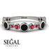 Bezel Black Diamond Eternity Band - Valeria No. 54
