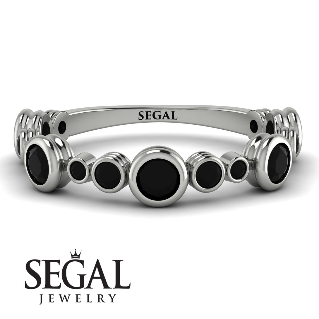 Bezel Black Diamond Eternity Band - Valeria No. 39