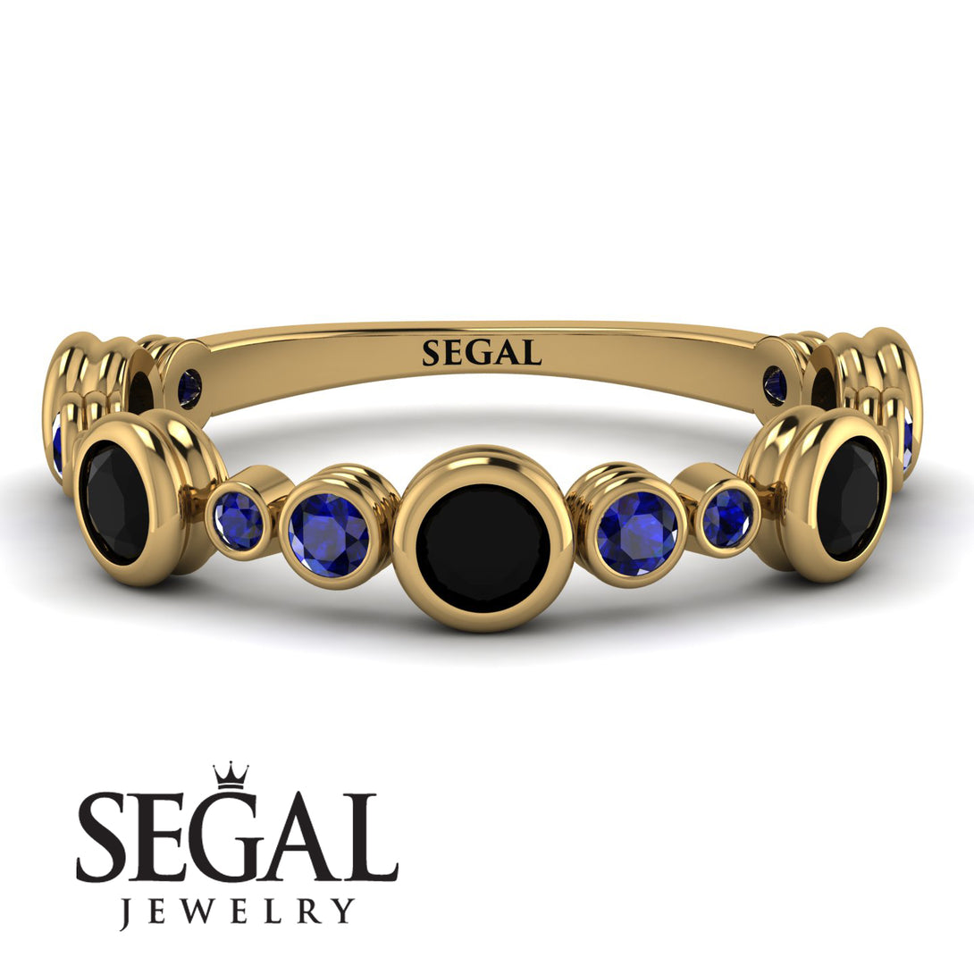 Bezel Black Diamond Eternity Band - Valeria No. 67