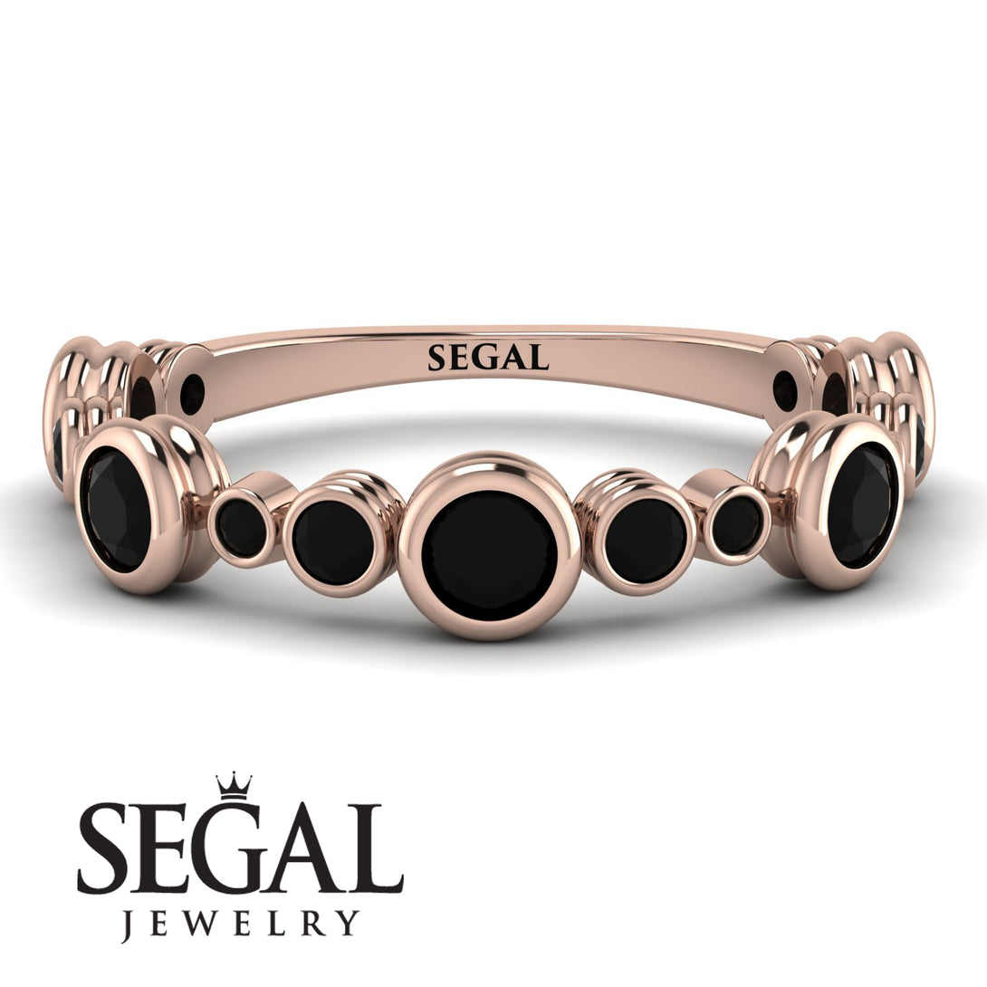 Bezel Black Diamond Eternity Band - Valeria No. 38