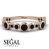 Bezel Black Diamond Eternity Band - Valeria No. 38