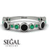 Bezel Black Diamond Eternity Band - Valeria No. 24