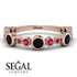 Bezel Black Diamond Eternity Band - Valeria No. 53