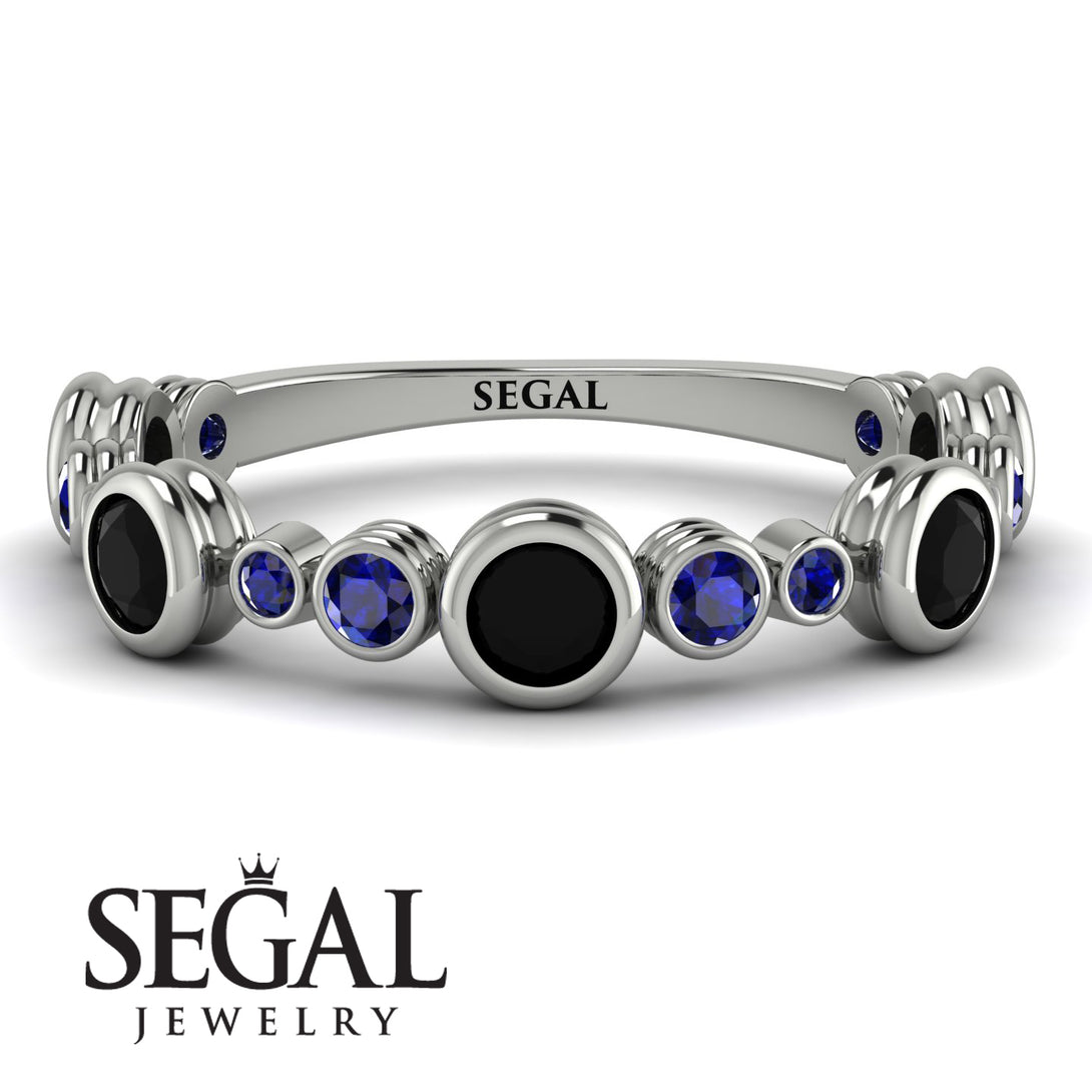 Bezel Black Diamond Eternity Band - Valeria No. 69