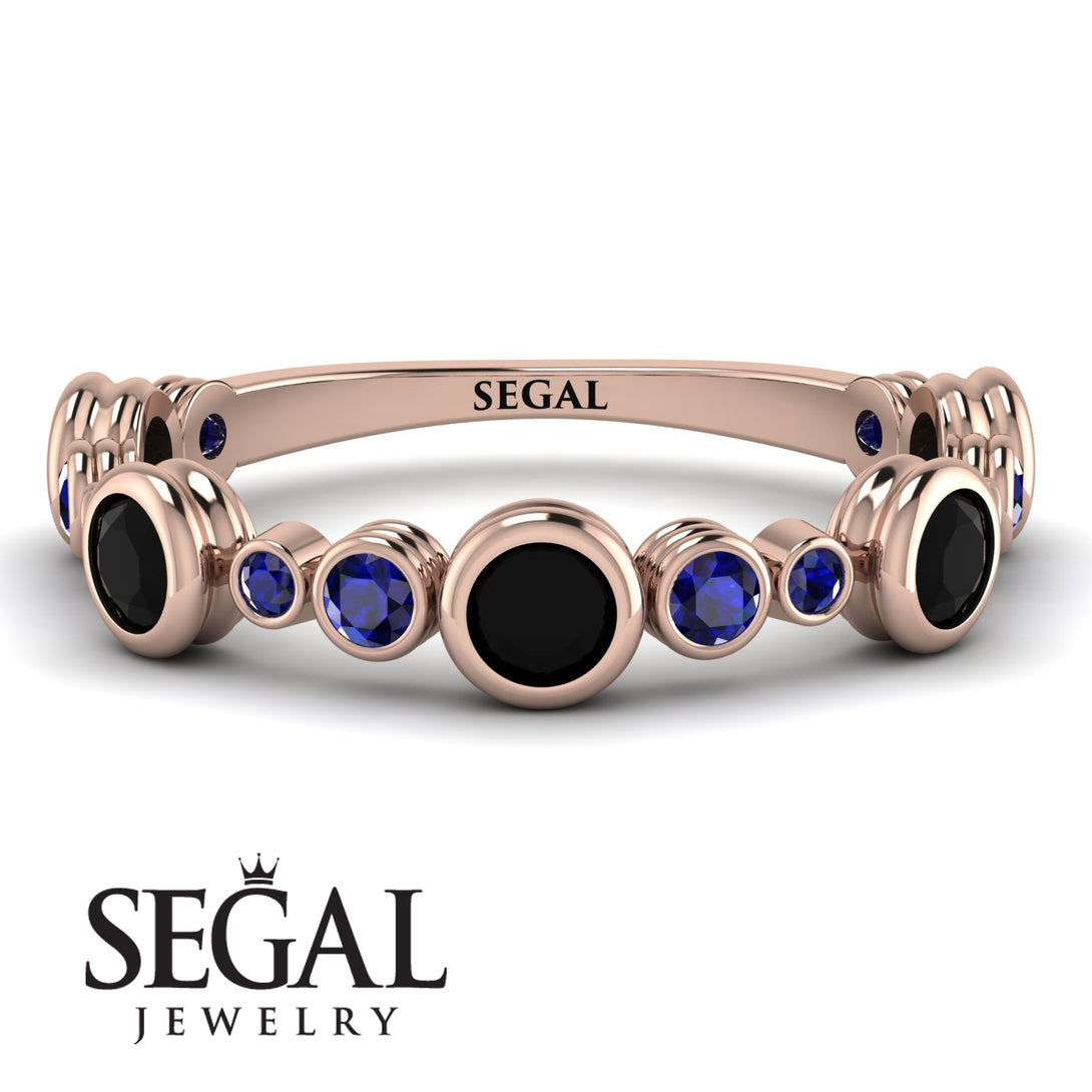 Bezel Black Diamond Eternity Band - Valeria No. 68