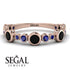 Bezel Black Diamond Eternity Band - Valeria No. 68