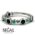 Bezel Black Diamond Eternity Band - Valeria No. 24