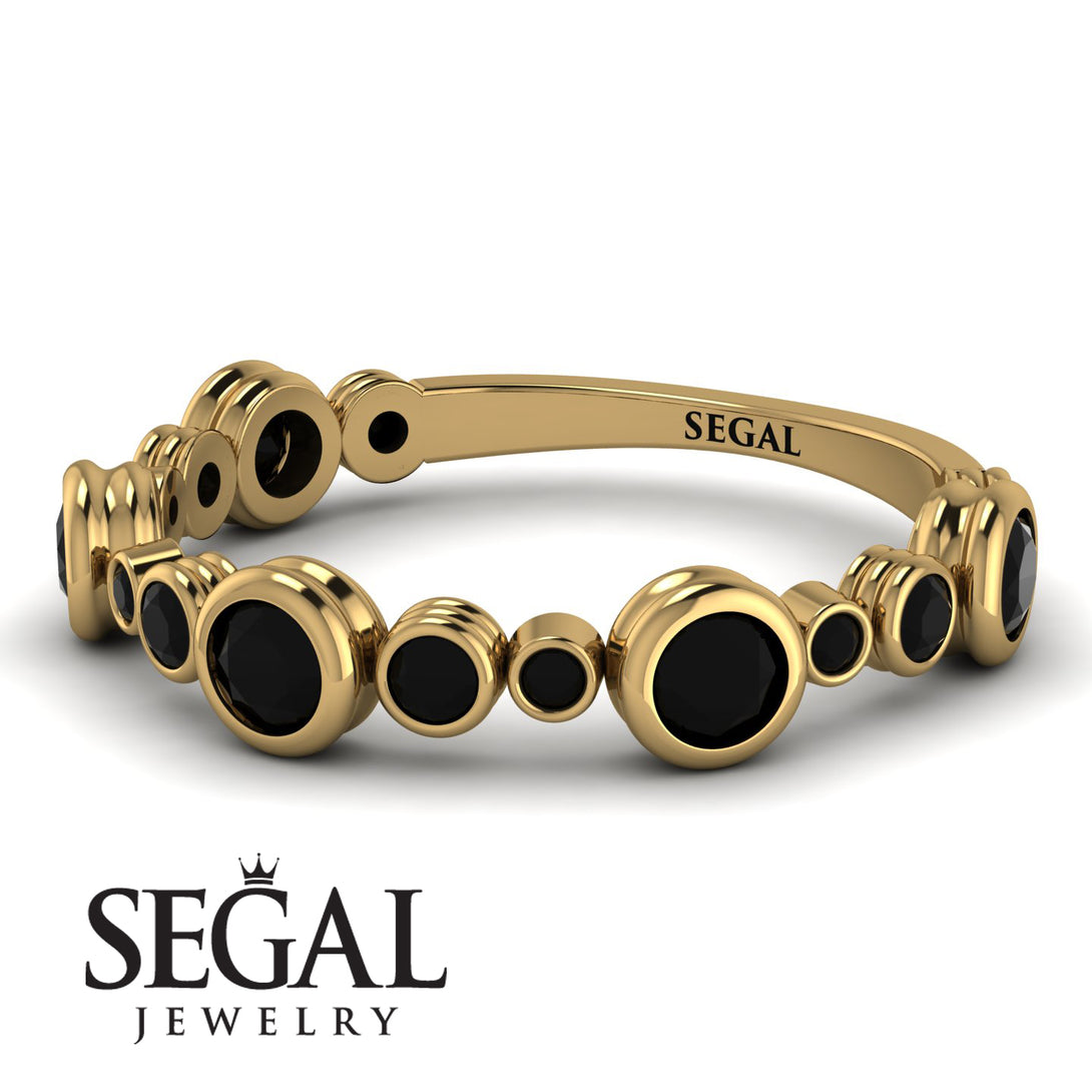 Bezel Black Diamond Eternity Band - Valeria No. 37