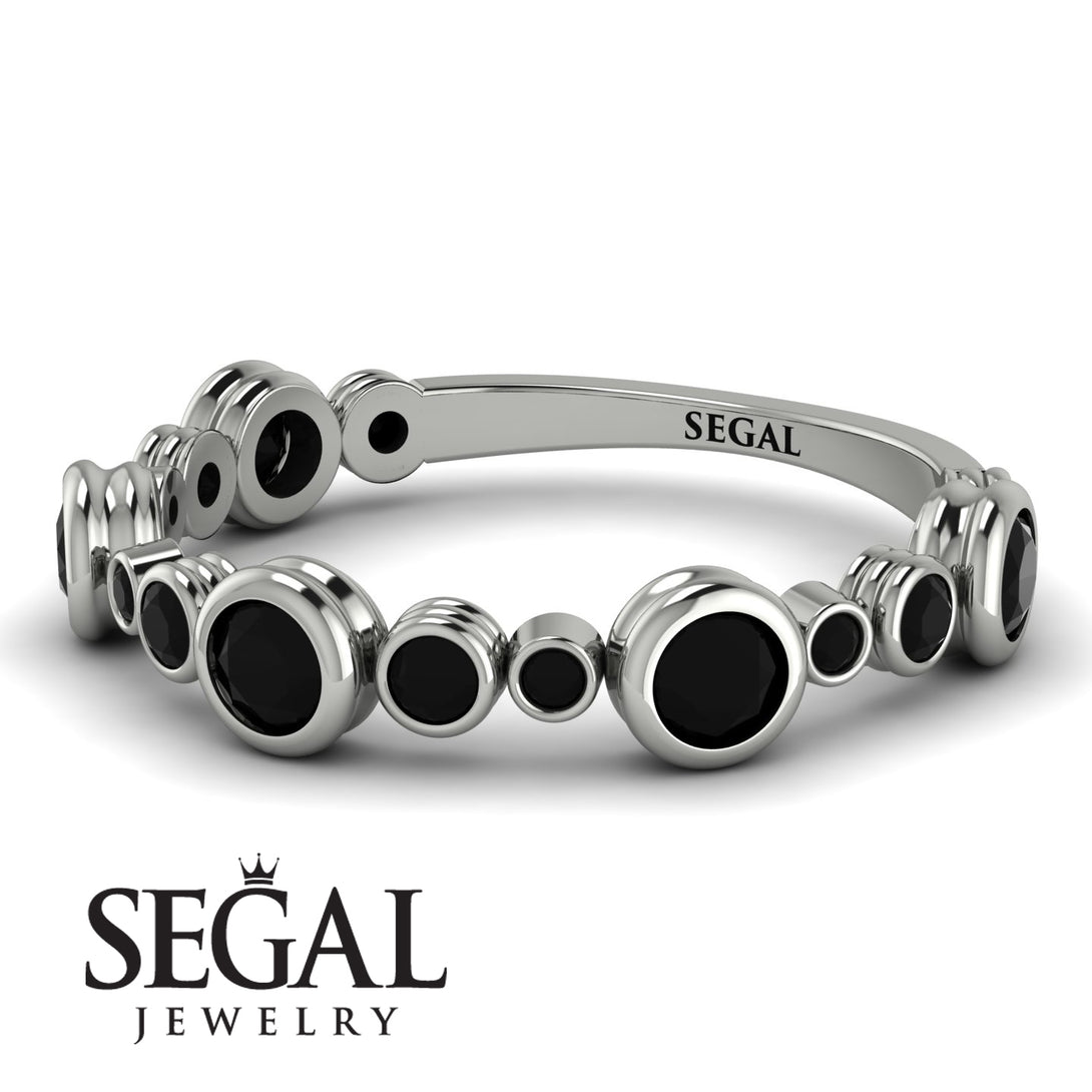 Bezel Black Diamond Eternity Band - Valeria No. 39