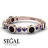 Bezel Black Diamond Eternity Band - Valeria No. 68