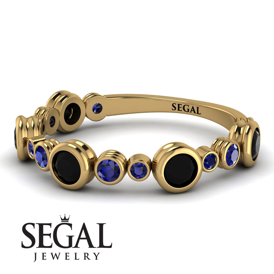 Bezel Black Diamond Eternity Band - Valeria No. 67