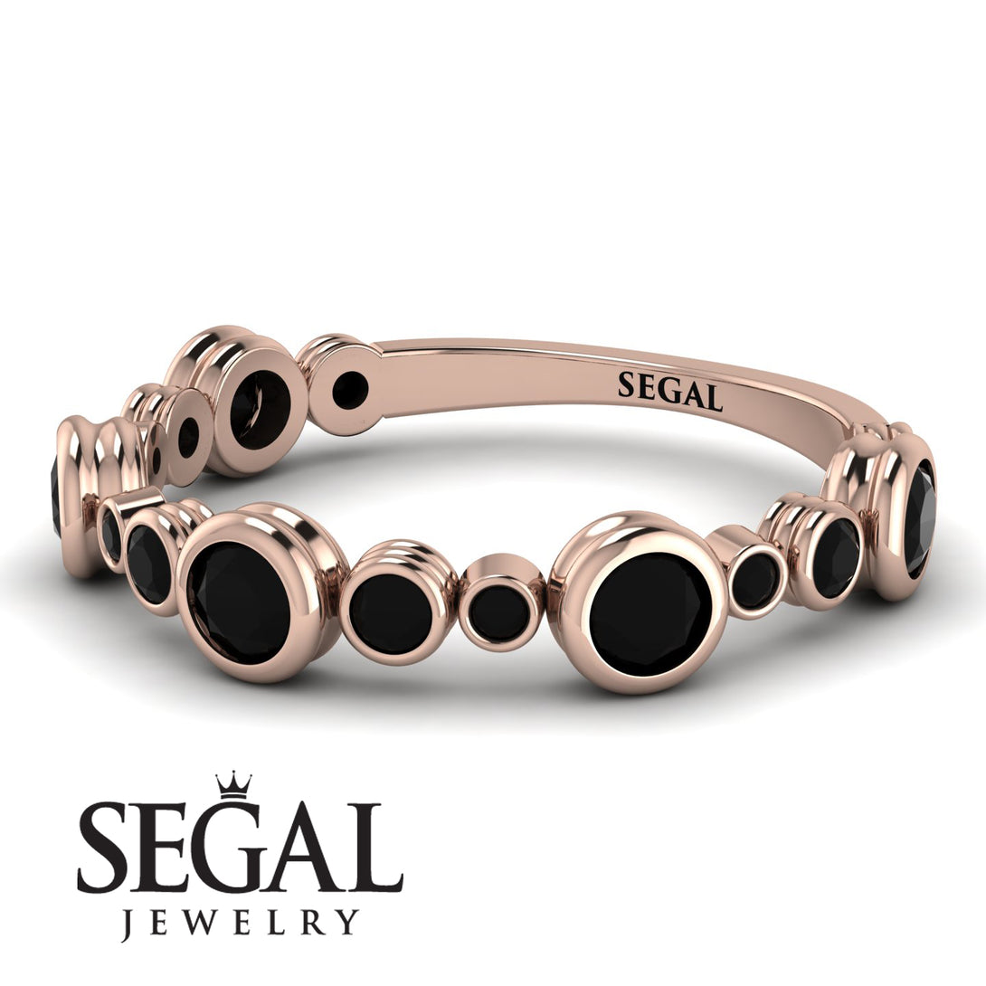 Bezel Black Diamond Eternity Band - Valeria No. 38