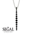Tie Necklace Row Black Diamond - Paris No. 9 image 4
