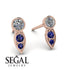 Bezel Diamond Earrings In Pear Shaped - Aniya No. 62