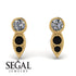 Bezel Diamond Earrings In Pear Shaped - Aniya No. 31