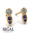 Bezel Diamond Earrings In Pear Shaped - Aniya No. 61
