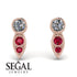 Bezel Diamond Earrings In Pear Shaped - Aniya No. 47