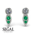 Bezel Diamond Earrings In Pear Shaped - Aniya No. 18