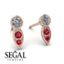 Bezel Diamond Earrings In Pear Shaped - Aniya No. 47 image 2