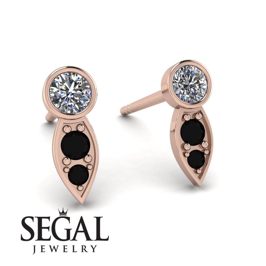 Bezel Diamond Earrings In Pear Shaped - Aniya No. 32