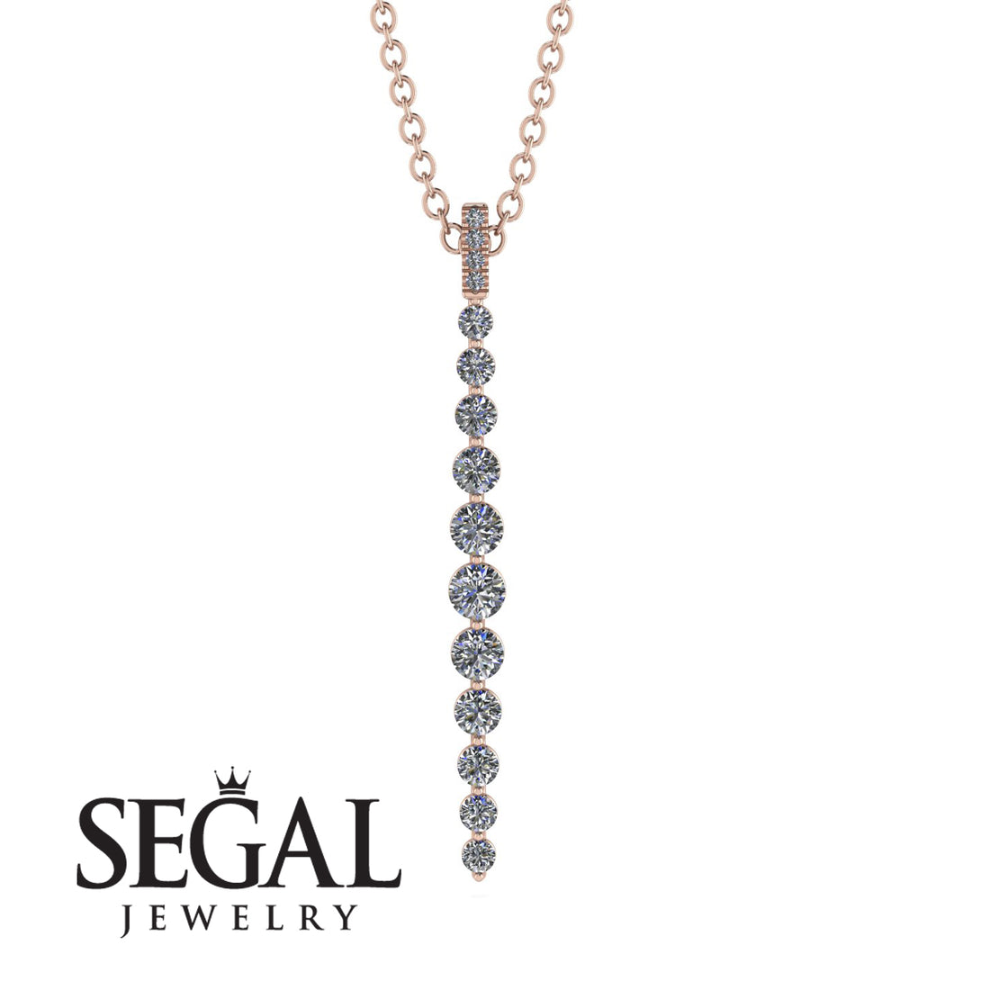 Tie Necklace Row Diamond - Paris No. 2
