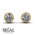 Bezel Stud Diamond Earrings - Royal No. 1