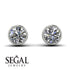 Bezel Stud Diamond Earrings - Royal No. 3