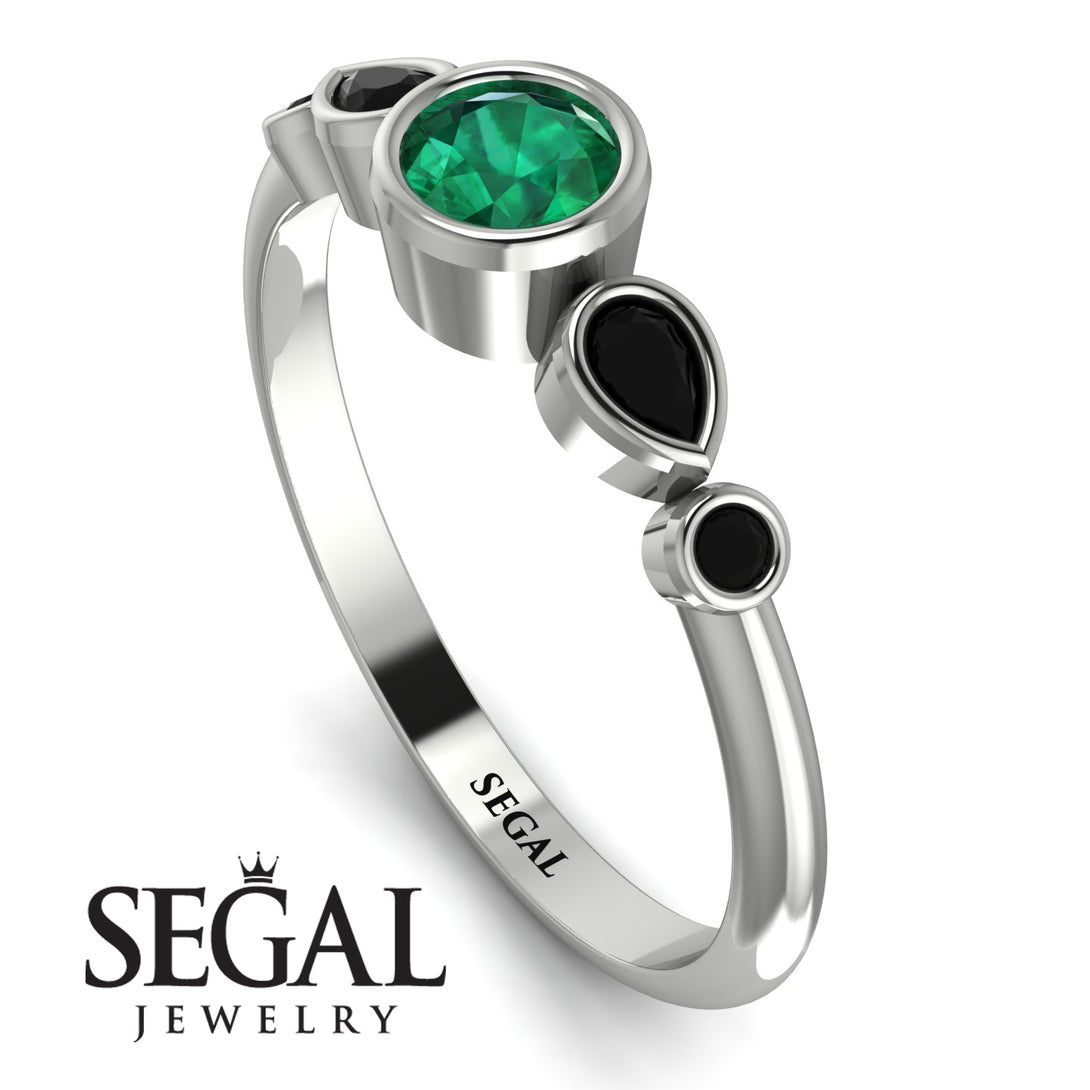 Bezel Symmetrical Emerald Ring - Ivy No. 36