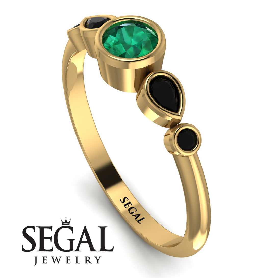Bezel Symmetrical Emerald Ring - Ivy No. 34