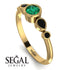 Bezel Symmetrical Emerald Ring - Ivy No. 34