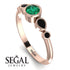 Bezel Symmetrical Emerald Ring - Ivy No. 35