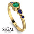 Bezel Symmetrical Emerald Ring - Ivy No. 64