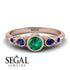 Bezel Symmetrical Emerald Ring - Ivy No. 65