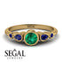 Bezel Symmetrical Emerald Ring - Ivy No. 64