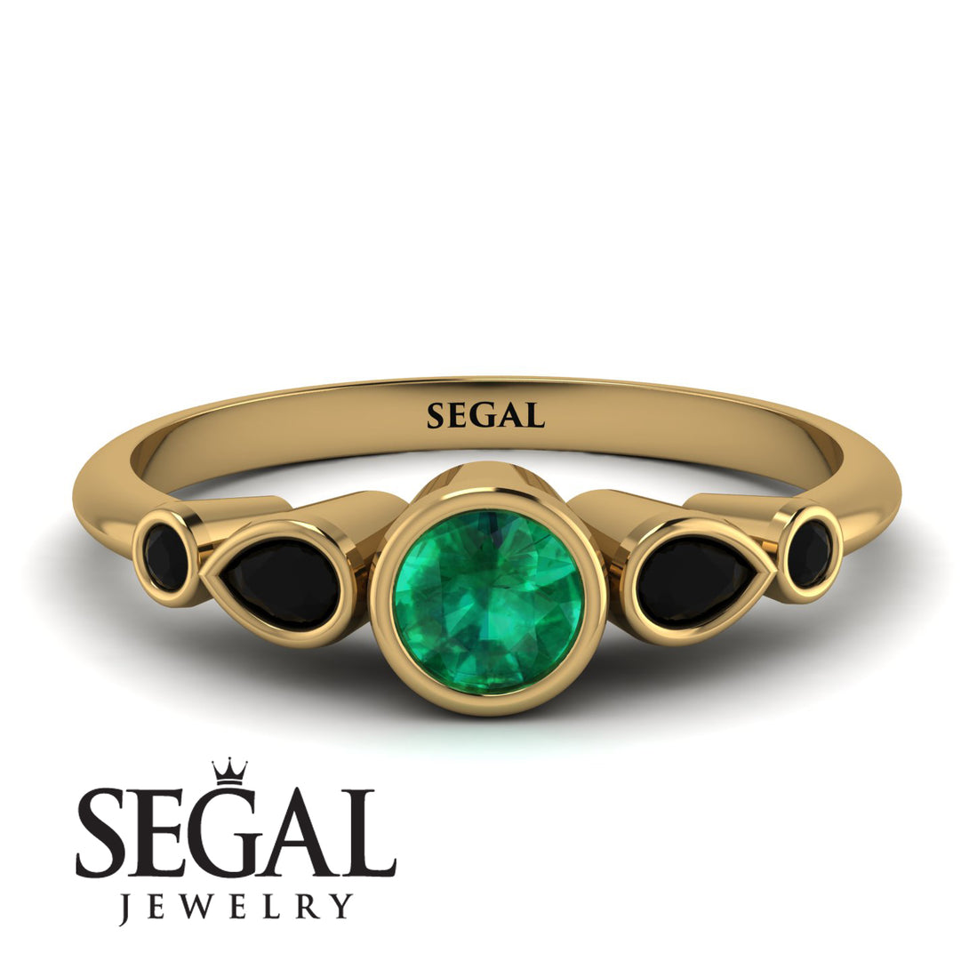Bezel Symmetrical Emerald Ring - Ivy No. 34