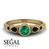 Bezel Symmetrical Emerald Ring - Ivy No. 34