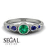 Bezel Symmetrical Emerald Ring - Ivy No. 66