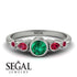Bezel Symmetrical Emerald Ring - Ivy No. 51
