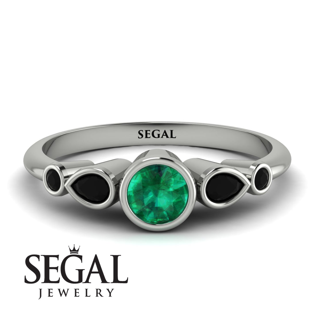 Bezel Symmetrical Emerald Ring - Ivy No. 36