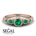 Bezel Symmetrical Emerald Ring - Ivy No. 20