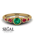 Bezel Symmetrical Emerald Ring - Ivy No. 49