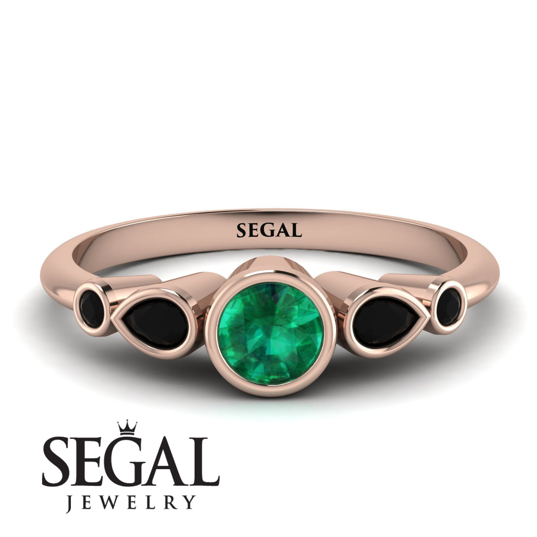 Bezel Symmetrical Emerald Ring - Ivy No. 35